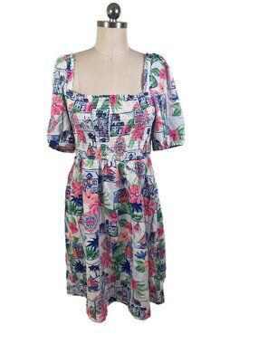 Gymboree Mommy and Me Vacation Italian Riviera Smocked Dress 8 ResortWear
